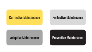 software maintenance, software systems, Understanding Software Maintenance, software development life cycle, Corrective maintenance, Adaptive maintenance, Perfective maintenance, Preventive maintenance