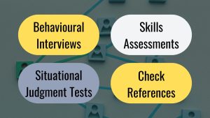 Remote work, Adaptability Assessment Strategies, Behavioural Interviews, Situational Judgment Tests (SJTs), Skills Assessments, Check References