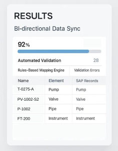 InStandart team implemented a CAD-SAP integration solution that ensured seamless data flow between engineering and enterprise systems.