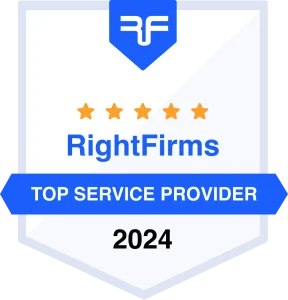 Top Service provider, rightfirms, award