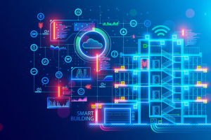 What Is a Smart Building, Smart Building, software and connected systems to monitor, analyze, and optimize building operations in real time, multiple subsystems, HVAC (heating, ventilation, air conditioning), Lighting systems, Energy management, Security and access control, Fire safety and emergency systems, Space utilization and occupancy tracking 